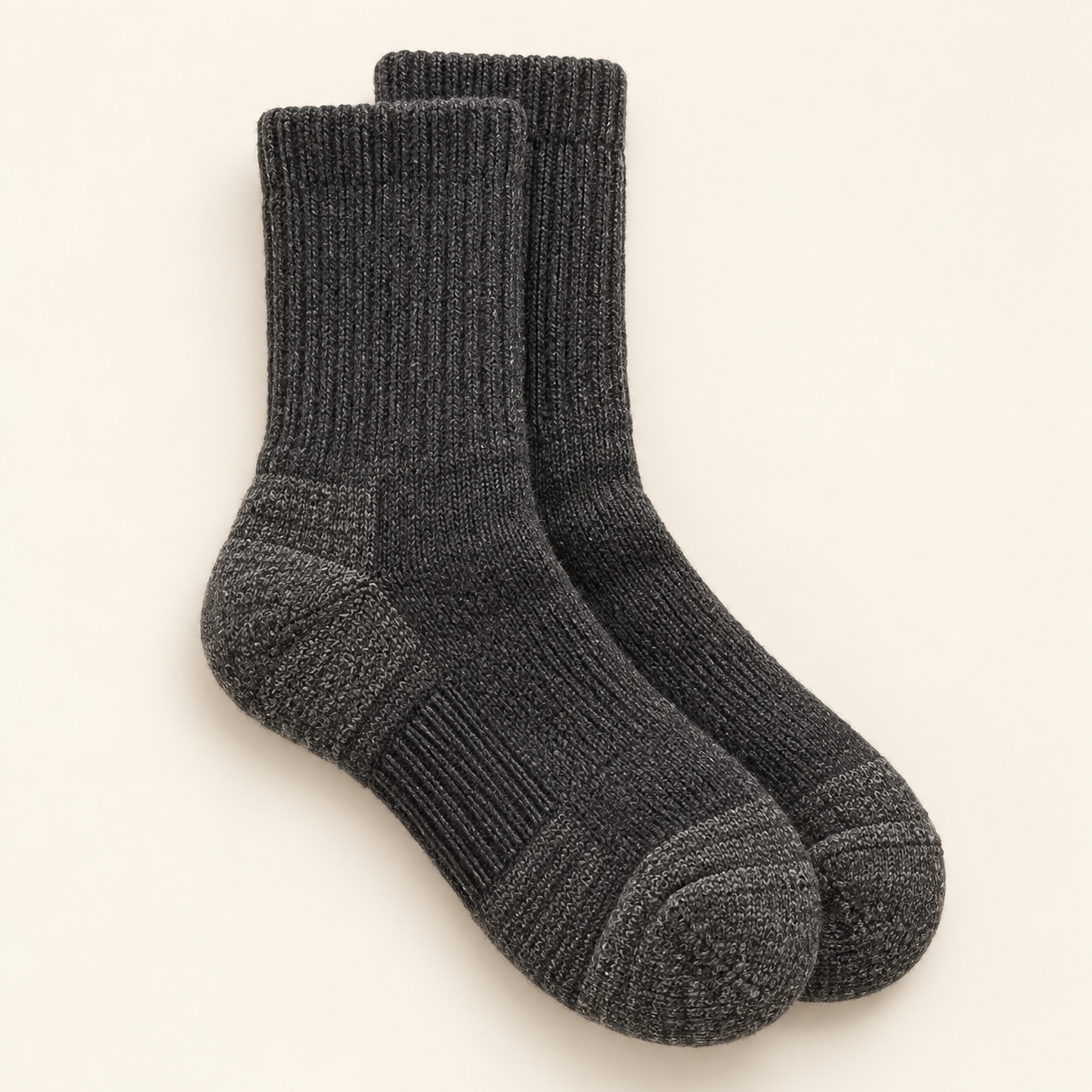 Charcoal merino hiking socks